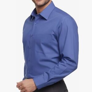 Allsense Men’s Regular-Fit Long-Sleeve Dress Shirt. New